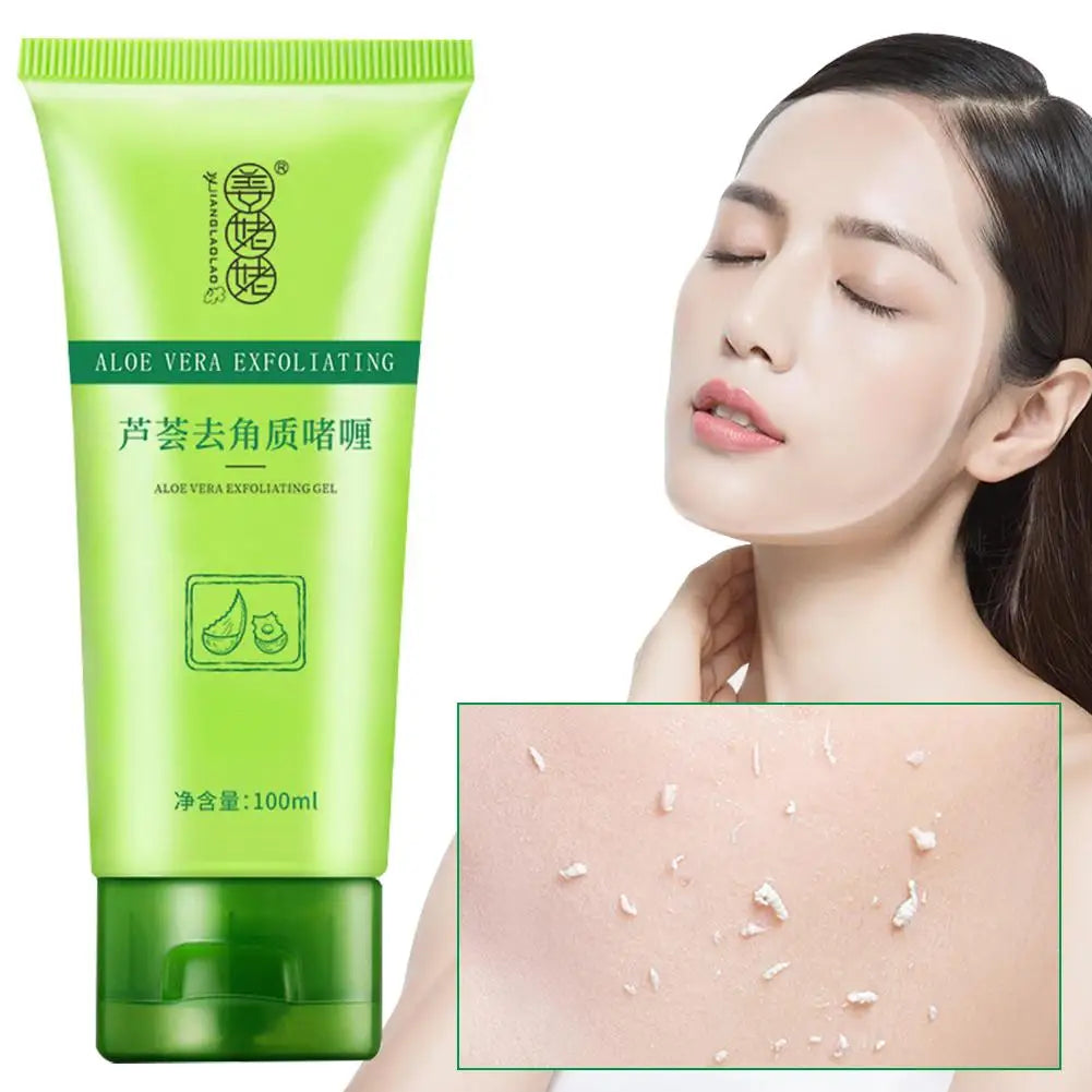 Face Exfoliating Gel Aloe Vera Facial Exfoliating Scrub Cleanses Remove Blackhead Moisturizing Shrink Pores Skin Care 30g-100g