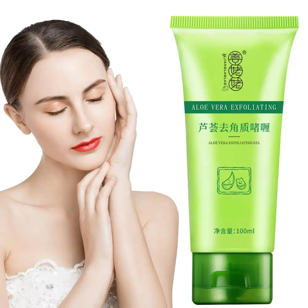 Face Exfoliating Gel Aloe Vera Facial Exfoliating Scrub Cleanses Remove Blackhead Moisturizing Shrink Pores Skin Care 30g-100g