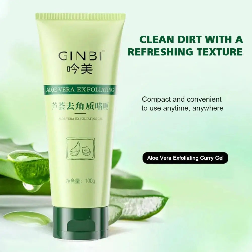 Face Exfoliating Gel Aloe Vera Facial Exfoliating Scrub Cleanses Remove Blackhead Moisturizing Shrink Pores Skin Care 30g-100g
