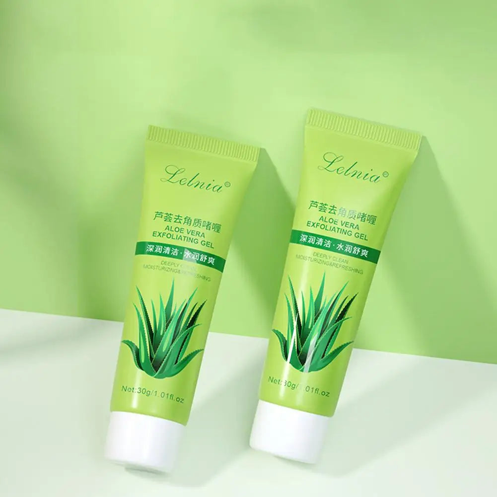 Face Exfoliating Gel Aloe Vera Facial Exfoliating Scrub Cleanses Remove Blackhead Moisturizing Shrink Pores Skin Care 30g-100g